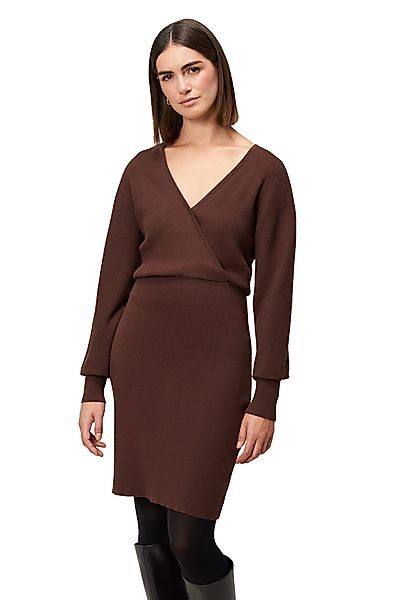 Zero Strickkleid Damen Strickkleid mit Wickeloptik günstig online kaufen