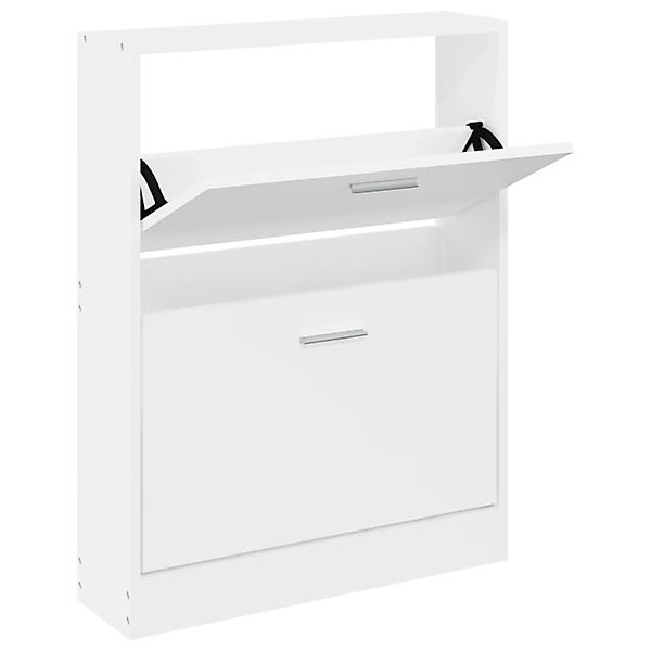 vidaXL Schuhschrank Weiß 59 x 17 x 81 cm Holzwerkstoff 342534 günstig online kaufen