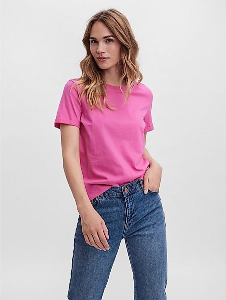 Vero Moda Kurzarmshirt VMPAULA S/S T-SHIRT NOOS Baumwolle, regular fit günstig online kaufen