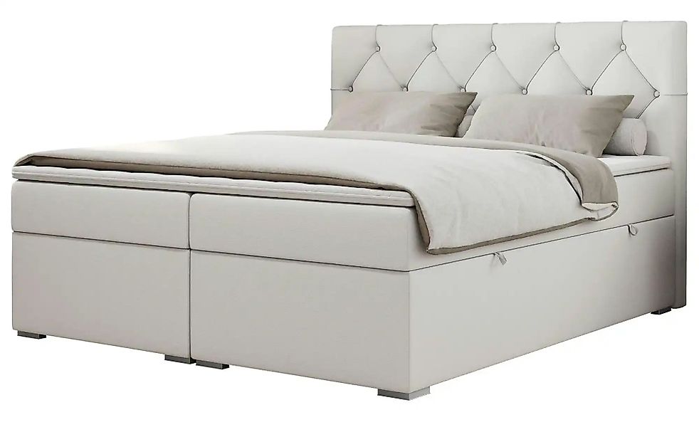 Boxbett mit Bettkasten Alda ¦ weiß ¦ Maße (cm): B: 180 H: 118 Betten > Komf günstig online kaufen