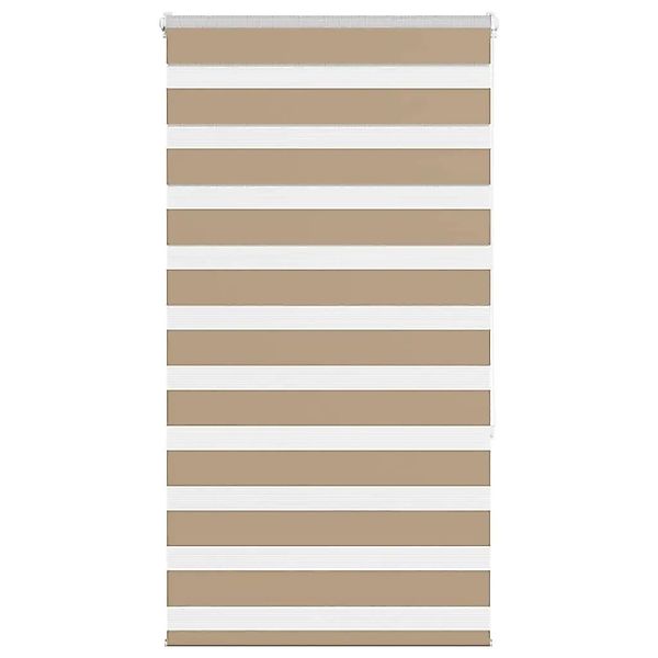 vidaXL Doppelrollo Sandbraun 75x150 cm Stoffbreite 70,9 cm Polyester 401454 günstig online kaufen