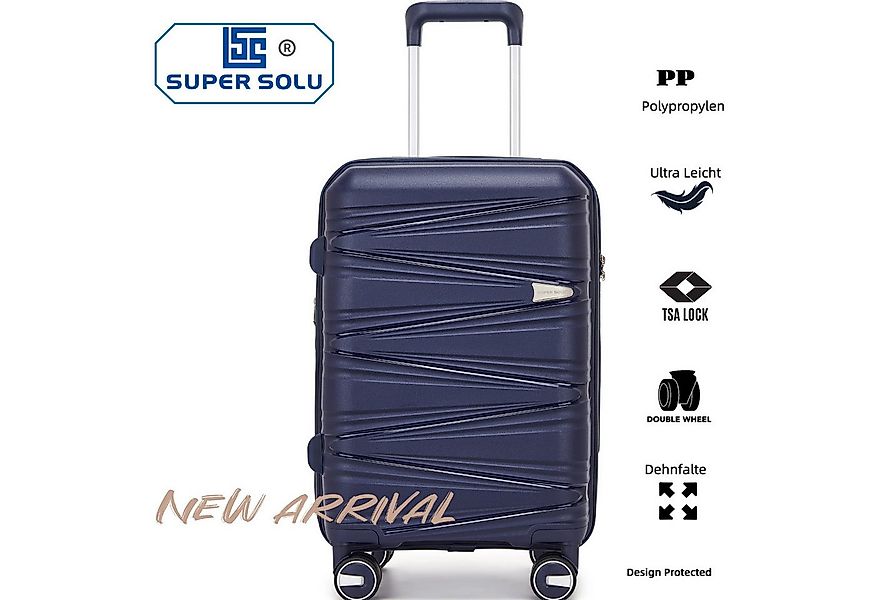 Super Solu Hartschalen-Trolley 20 Zoll Hartschalenkoffer aus Polypropylen, günstig online kaufen
