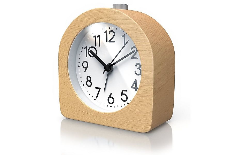 BEARWARE Wecker analoger Reisewecker ohne Ticken mit beleuchtetem Ziffernbl günstig online kaufen