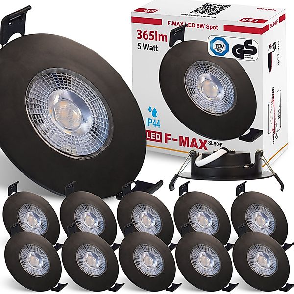 Maxkomfort LED Einbaustrahler F-Max IP44, LED günstig online kaufen