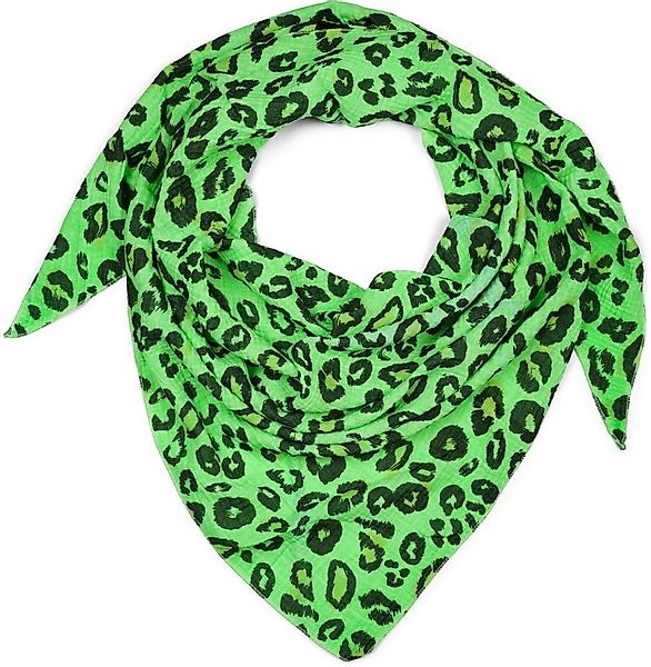 styleBREAKER Dreieckstuch Musselin Dreiecktuch Leoparden Print, (1-St) günstig online kaufen