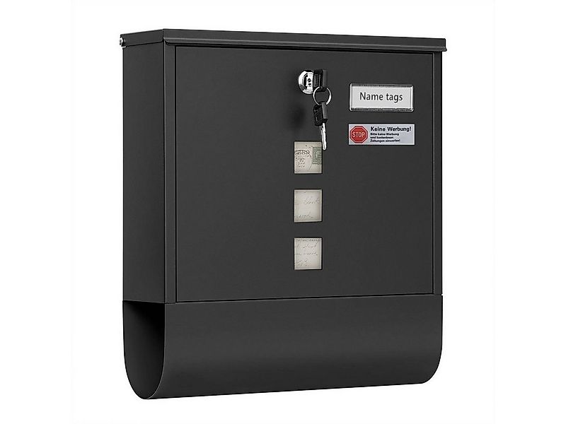 Woltu Wandbriefkasten (1-St), Postkasten mit Zeitungsfach Sichtfenstern, ab günstig online kaufen