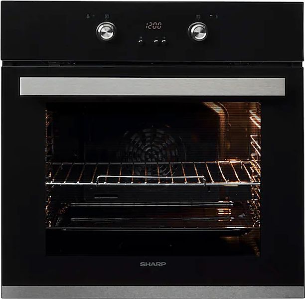 Sharp Einbaubackofen »K-61D27BM1-FR«, Pyrolyse-Selbstreinigung günstig online kaufen