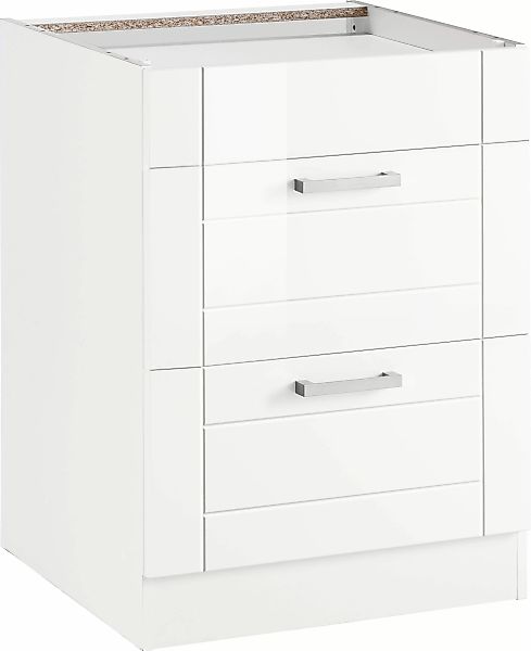 KOCHSTATION Kochfeldumbauschrank "KS-Tinnum", 60 cm breit, 2 Auszüge, Metal günstig online kaufen