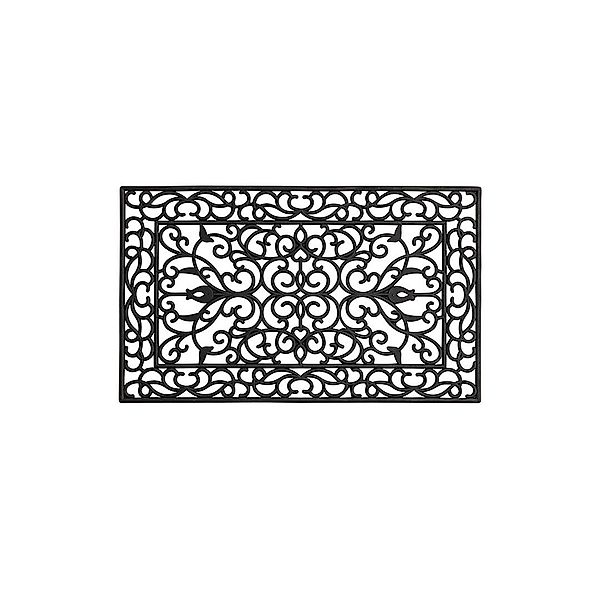 ebuy24 Teppich Mats Fußabtreter 75x45cm schwarz., günstig online kaufen