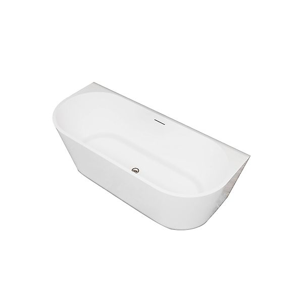 AICA Freistehende Badewanne 170x80cm Weiß Acrylwannen Badewannen Komplettse günstig online kaufen