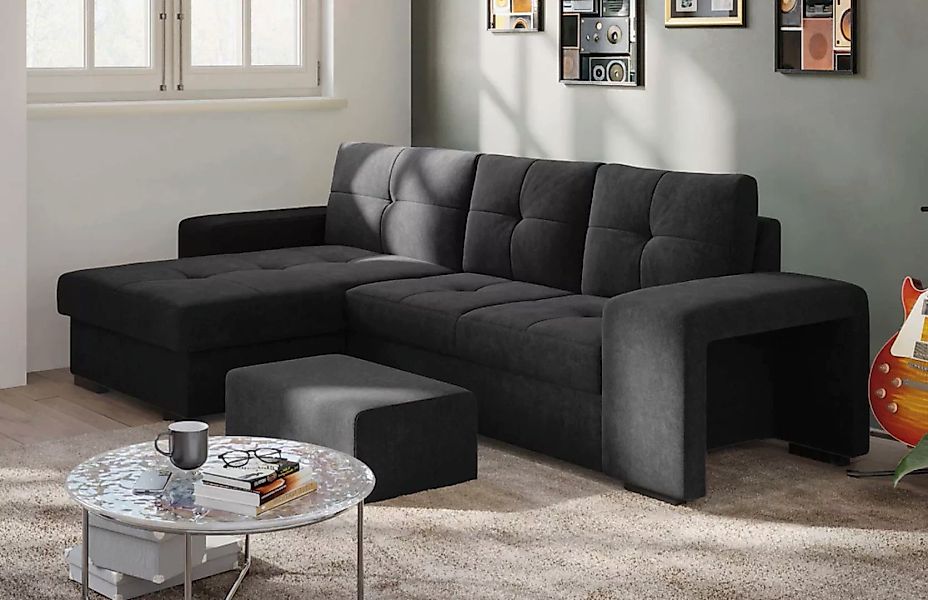 COTTA Ecksofa "Mattina L-Form", inkl. Hocker, wahlweise mit Bettfunktion un günstig online kaufen