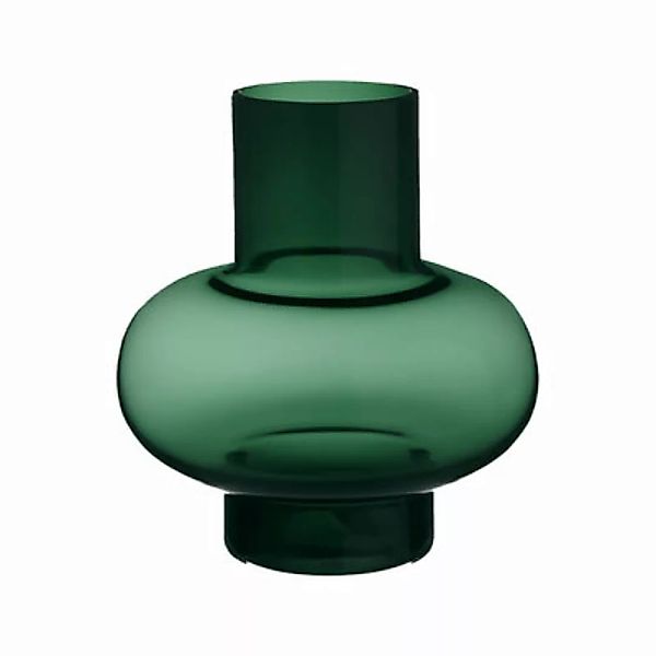 Vase Umpu glas grün / Mundgeblasen - Ø 18,6 x H 20 cm - Marimekko - Grün günstig online kaufen