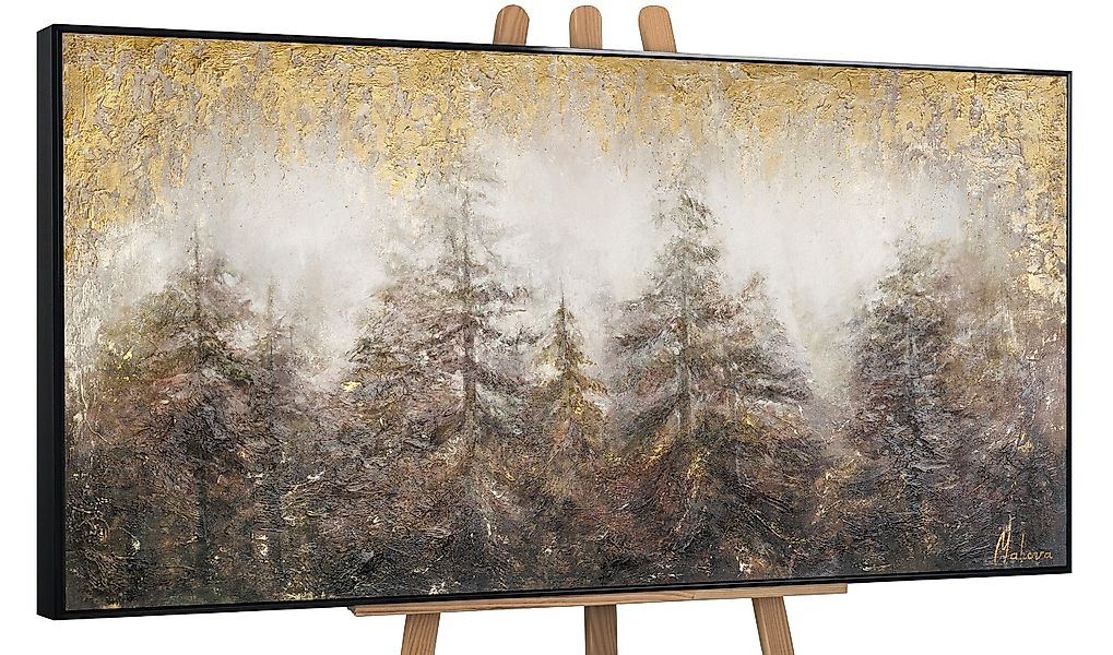 YS-Art Gemälde Morgen's im Wald, Landschaft, günstig online kaufen