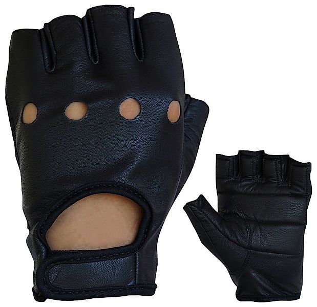 PROANTI Motorradhandschuhe fingerlose Chopper-Handschuhe aus Leder günstig online kaufen