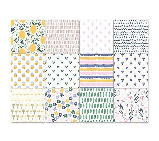 K&L Wall Art Fliesenaufkleber selbstklebend Klebefliese Sticker Set bunt So günstig online kaufen