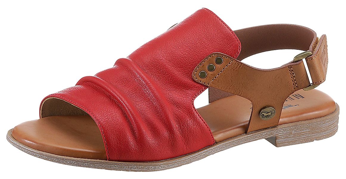 Mustang Shoes Riemchensandale, Sommerschuh, Sandalette, Blockabsatz, günstig online kaufen