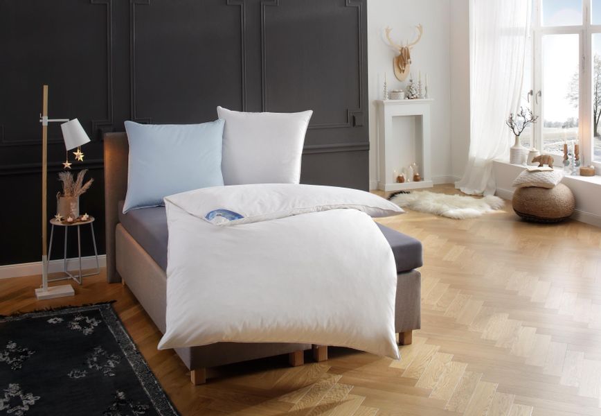 RIBECO Federbettdecke Leon, Ballonbettdecke 135x200, Füllung: günstig online kaufen