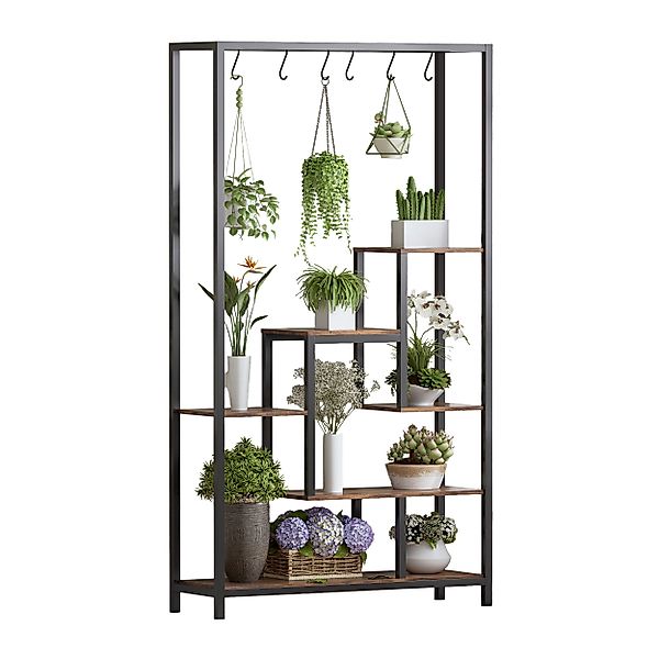 TWSOUL Blumenständer 5-lagiges Bücherregal, Pflanzenlagerregal, 180*100cm, günstig online kaufen