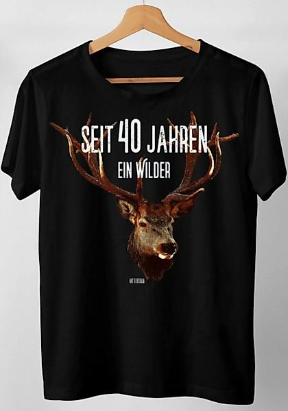 Art & Detail Shirt T-Shirt Hirsch seit ... Jahren ein Wilder Hirsch 30, 40, günstig online kaufen