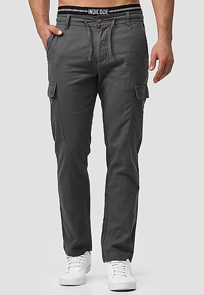 Indicode Leinenhose Leonardo mit aufgesetzten Taschen günstig online kaufen
