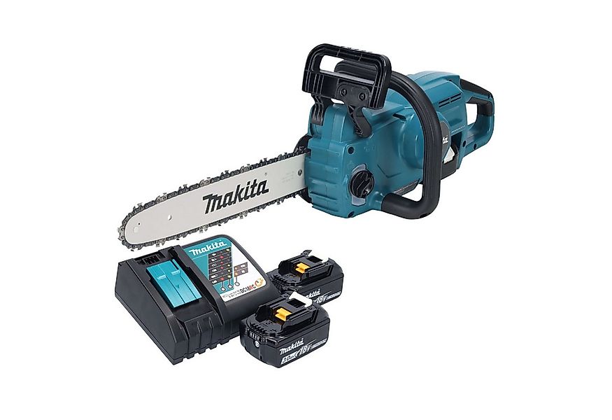 Makita Benzin-Kettensäge Makita DUC 357 RF2X3 18 V 35 cm Brushless + 2x Akk günstig online kaufen
