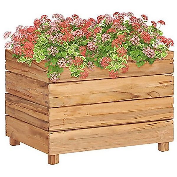 Hochbeet 50x40x38 Cm Teak Altholz Und Stahl günstig online kaufen