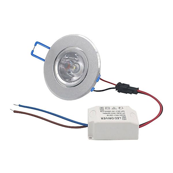 Rosnek LED Einbauleuchte 3W, Einbaustrahler, Runder Scheinwerfer, für Home günstig online kaufen