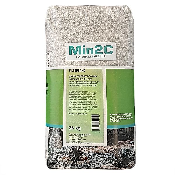 Min2C Filtersand 25 kg Filtersand 0.7-1.2 günstig online kaufen