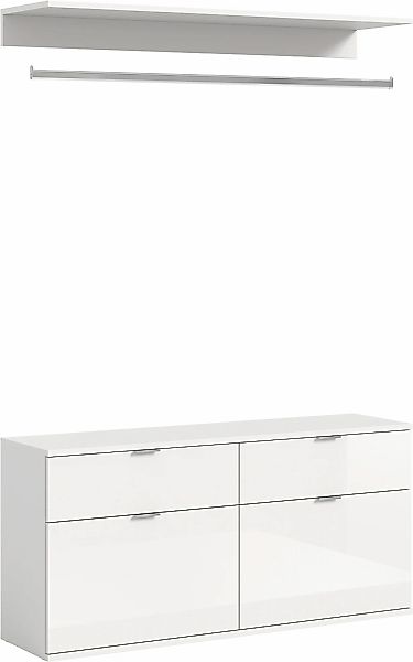 Home affaire Garderoben-Set "Trondheim, Breite 121 cm, best. aus Kommode, G günstig online kaufen