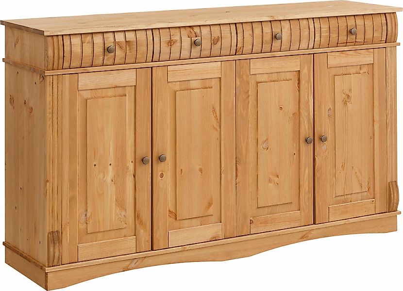 Home affaire Sideboard "Teresa", (Maße (B/T/H): 152/37/90 cm), Kommode, 4-t günstig online kaufen