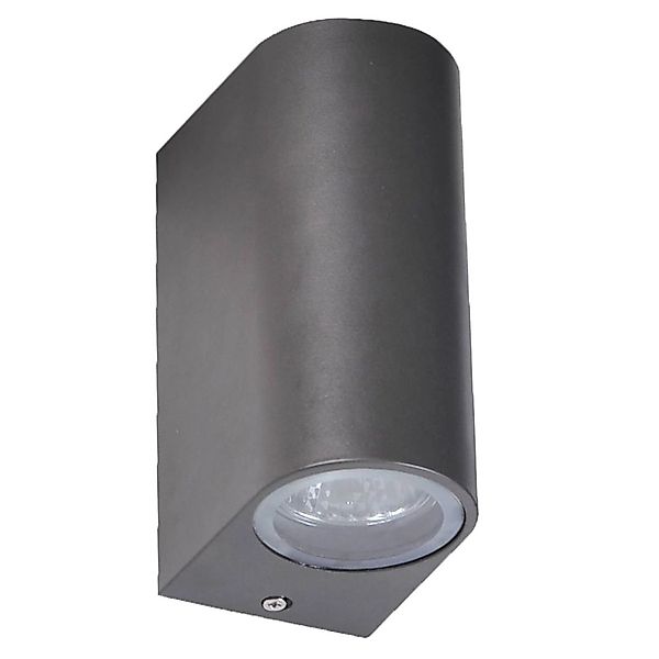 Jardinion Wandleuchte 15,3cm x 7cm x 10cm Aluminium Schwarz Wegleuchte günstig online kaufen