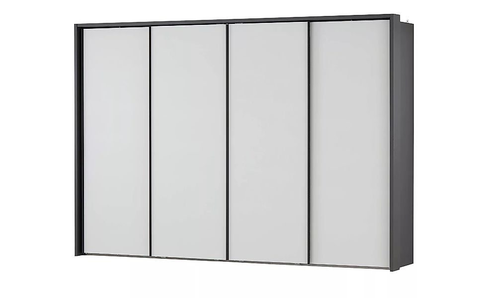 Schwebetürenschrank mit Panoramaöffnung Marcato 2.0 ¦ grau ¦ Maße (cm): B: günstig online kaufen