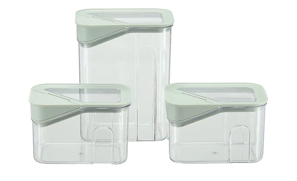 KHG Vorratsdosenset   ¦ transparent/klar ¦ Kunststoff ¦ Maße (cm): B: 16 H: günstig online kaufen