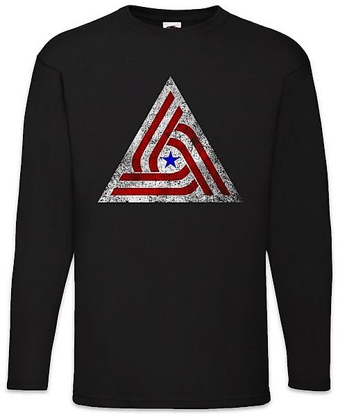 Urban Backwoods Langarmshirt Aliens Tri Centennial Flag Patch Langarm T-Shi günstig online kaufen