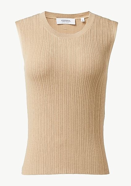 comma casual identity Pullunder Geripptes Stricktop günstig online kaufen
