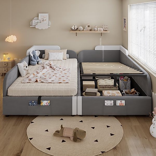 MODFU Schlafsofa mit Hydraulischem Stauraum, Kinderbett günstig online kaufen