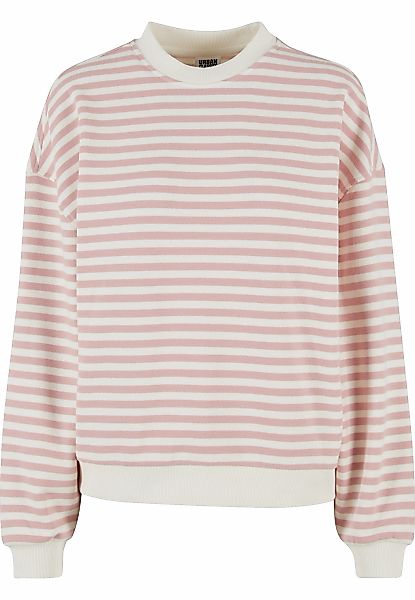 URBAN CLASSICS Sweater "Urban Classics Damen Ladies Oversized Striped Crewn günstig online kaufen