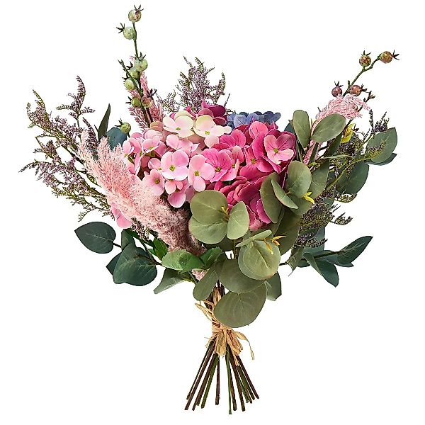 Kunstblumenstrauß 50cm Kunstblumenstrauß Künstliche Hortensien Deko günstig online kaufen