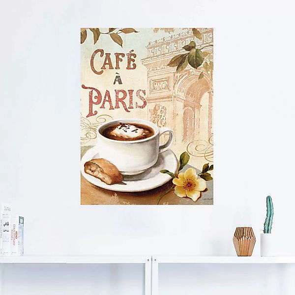 Artland Wandbild »Kaffee in Europa I«, Getränke, (1 St.), als Poster, Wanda günstig online kaufen
