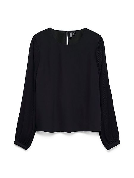 Vero Moda Blusenshirt VMSIGNE LS PLISSE TOP WVN mit Schlingenverschluss günstig online kaufen