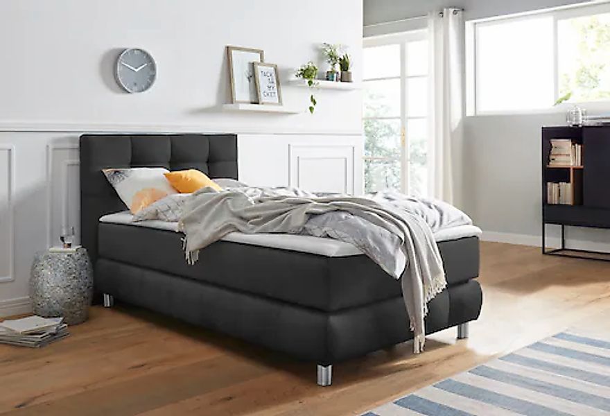 andas Boxspringbett "Salo" incl. Topper, 6 Breiten, 2 Härtegrade, TFK auch günstig online kaufen