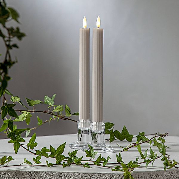 STAR TRADING Adventskerze LED Stabkerzen STRIPE günstig online kaufen