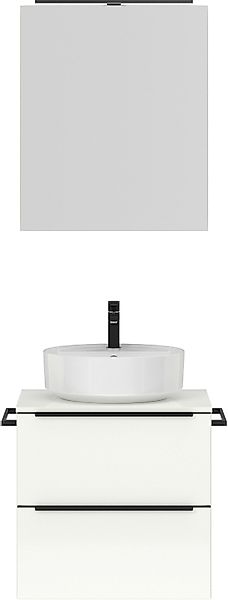 nobilia® Badmöbel-Set »Alvene«, (2 St., vormontiert, mit Soft-Close), inkl. günstig online kaufen