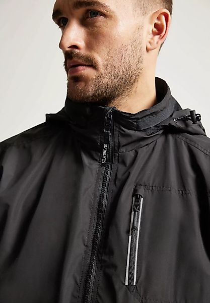 STREET ONE MEN Regen- und Matschjacke, ohne Kapuze, mit Zipper günstig online kaufen