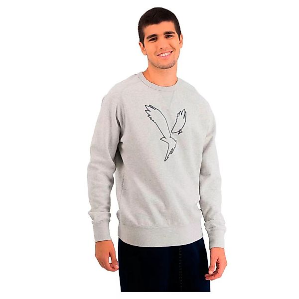 American Eagle Graphic Sweatshirt XS Heather Gray günstig online kaufen