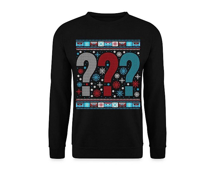 Spreadshirt Sweatshirt Die Drei Fragezeichen Ugly Xmas Christmas Unisex Pul günstig online kaufen
