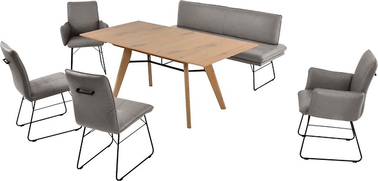 K+W Komfort & Wohnen Essgruppe »Giacomo IV« 6 Stk. tlg. Polsterbank in 2 Gr günstig online kaufen