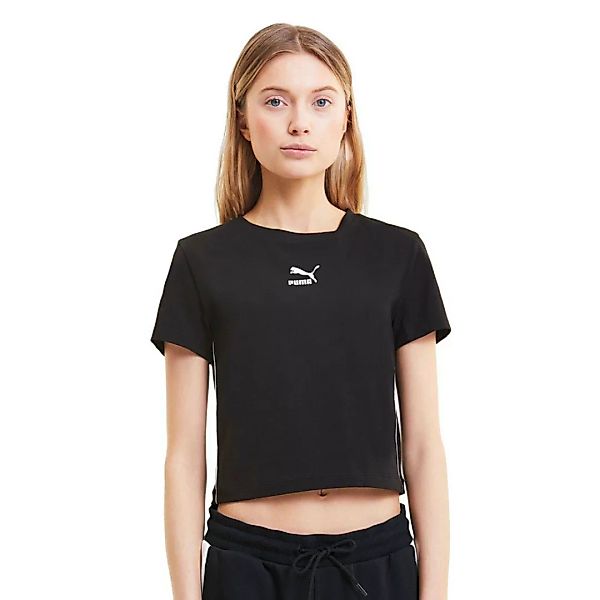 Puma Classics T7 Crop Kurzarm T-shirt XS Puma Black günstig online kaufen