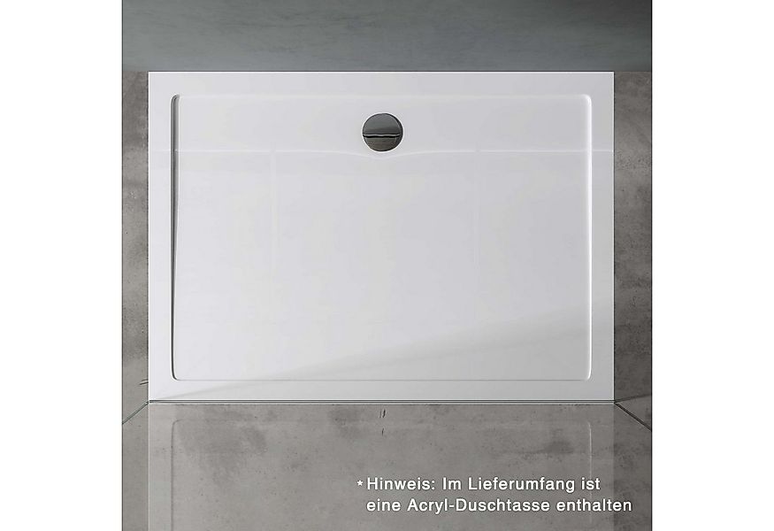 doporro Eckdusche Duschkabine Duschabtrennung Schiebetür ESG-Glas mit Nano günstig online kaufen