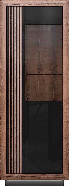 FORTE Vitrine "Savona", Höhe 197 cm, inkl. Sockelbeleuchtung günstig online kaufen